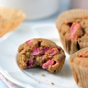Vegan Rhubarb & Ginger Muffins